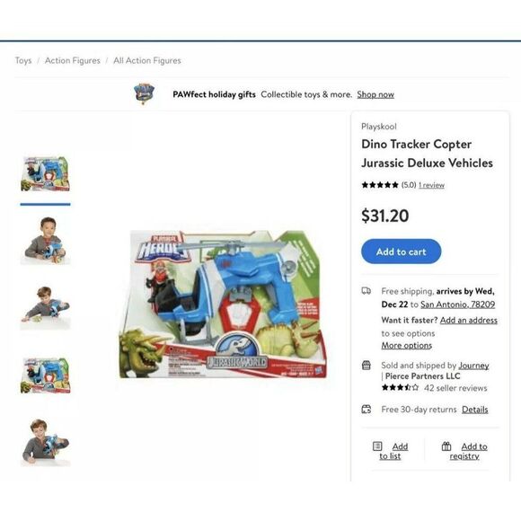 Playskool HeroesToys Jurassic World Dino Tracker Helicopter and Action Figures - Picture 11 of 12